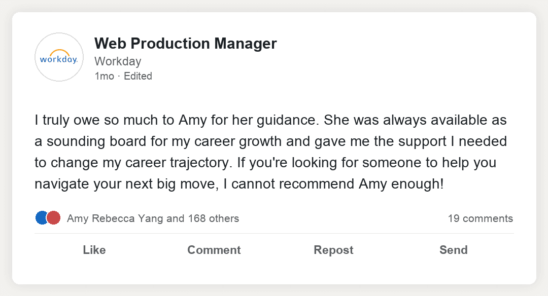 Testimonial from a Web Production Manager at Workday